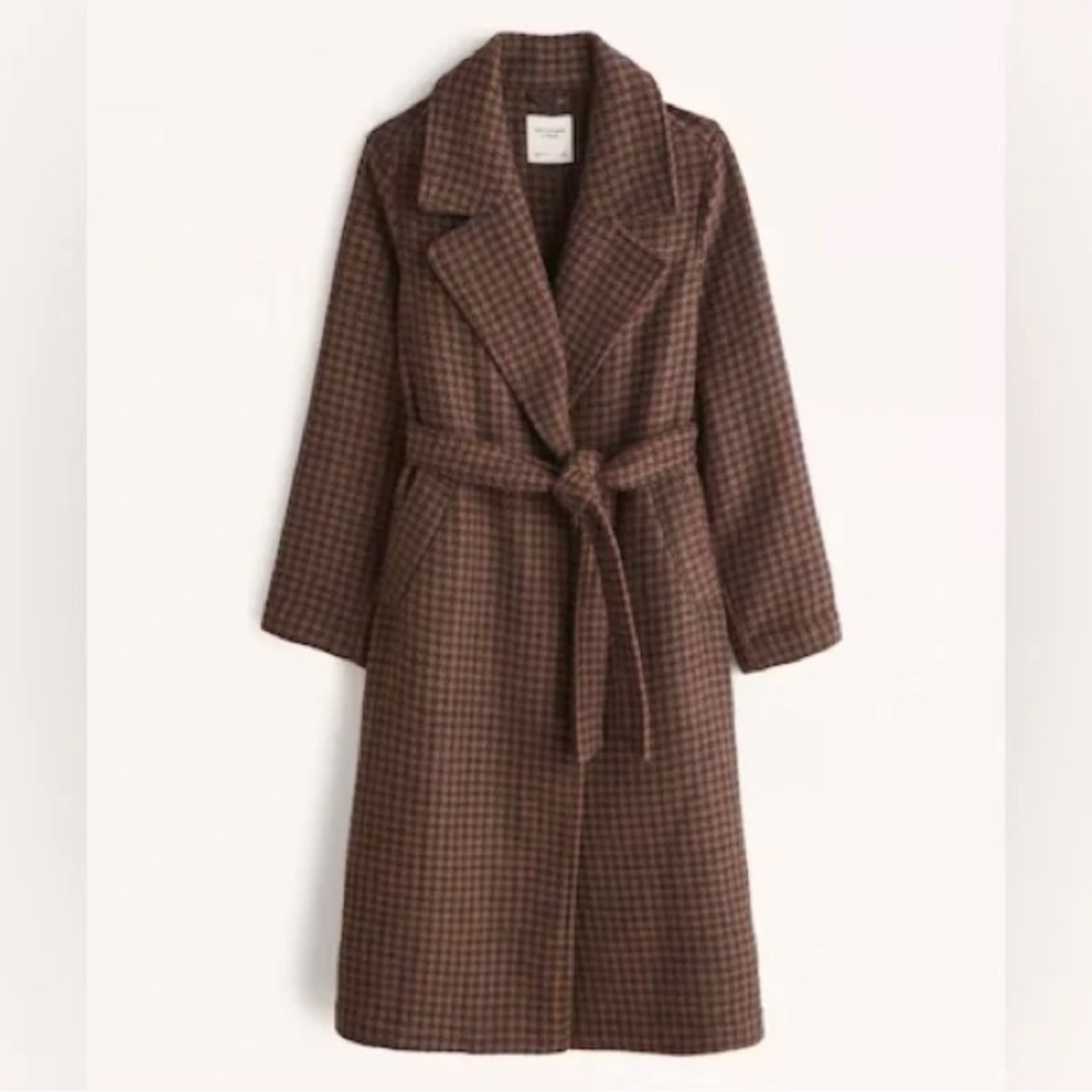 ISO- abercrombie wool blend belted coat size xs